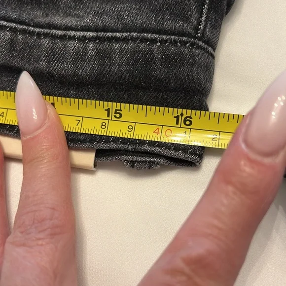 Alice & Olivia black boyfriend jeans new with tags Fringe  rhinestone size29 - Picture 7 of 12